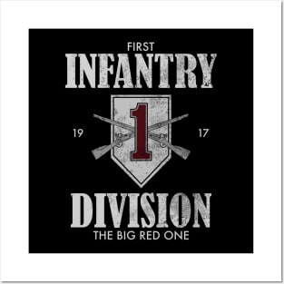 1st Infantry Division (distressed) Posters and Art